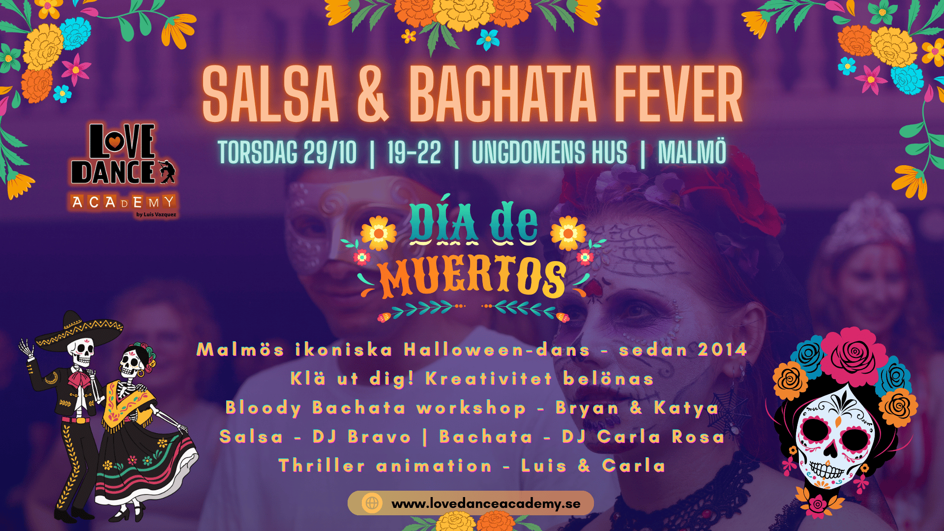 SBF socialdans Día de Muertos 29 okt 2026 Facebook event 1920 x 1080 px WEBB